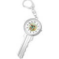 Key Shaped Keychain Watch - Silver